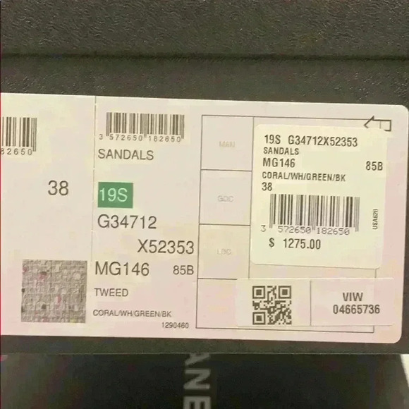 Chanel Tweed Wedge Sandals - Picture 8 of 8